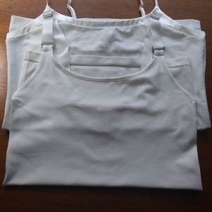 2 white camisoles